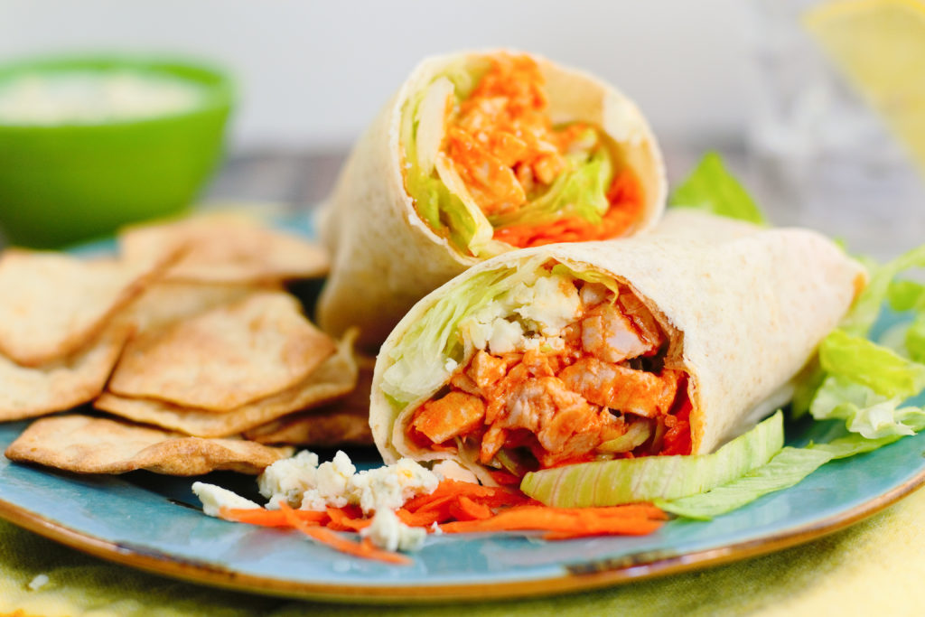 15 Minute Buffalo Chicken Wraps