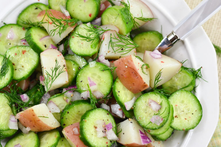 Cucumber and Potato Salad with Fresh Dill